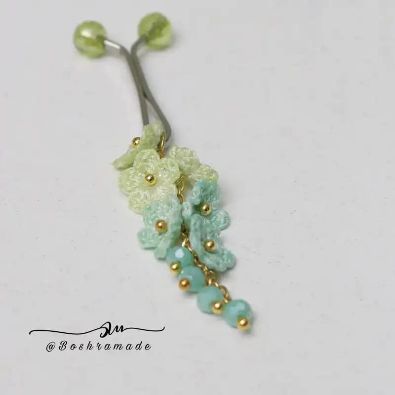 گیره روسری گل ریز کد 80263 — تصویر ۲