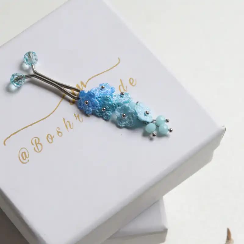 گیره روسری گل ریز کد 80262 — تصویر ۳