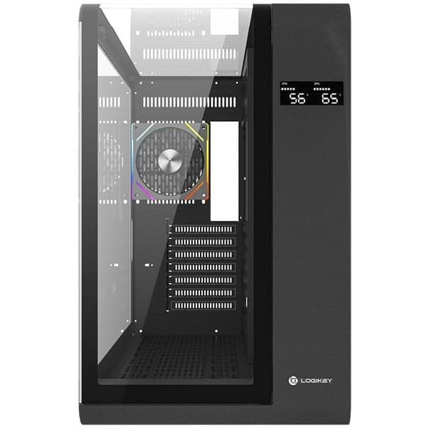 قاب کیس لاجیکی مدل c654b مشکی پلمپ — تصویر ۵