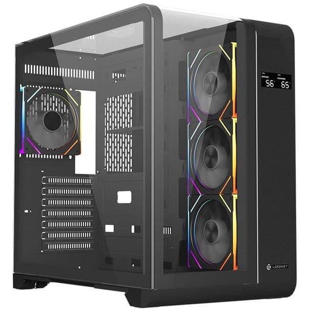قاب کیس لاجیکی مدل c654b مشکی پلمپ