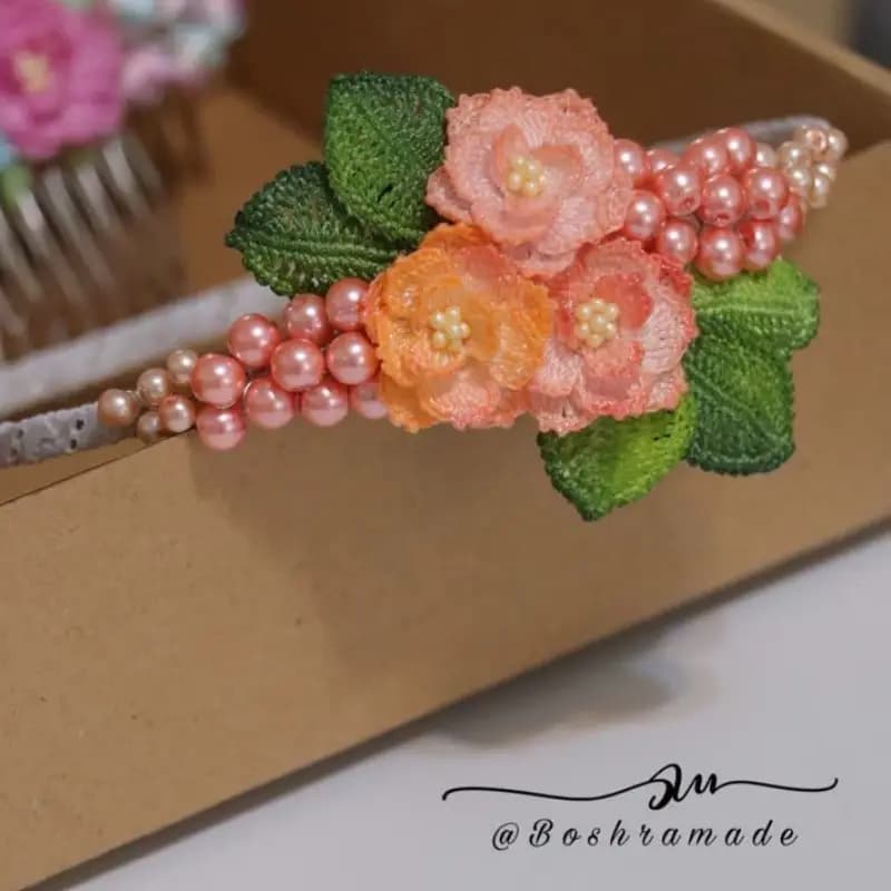 تل مو گل پیونی کد 6612 — تصویر ۳