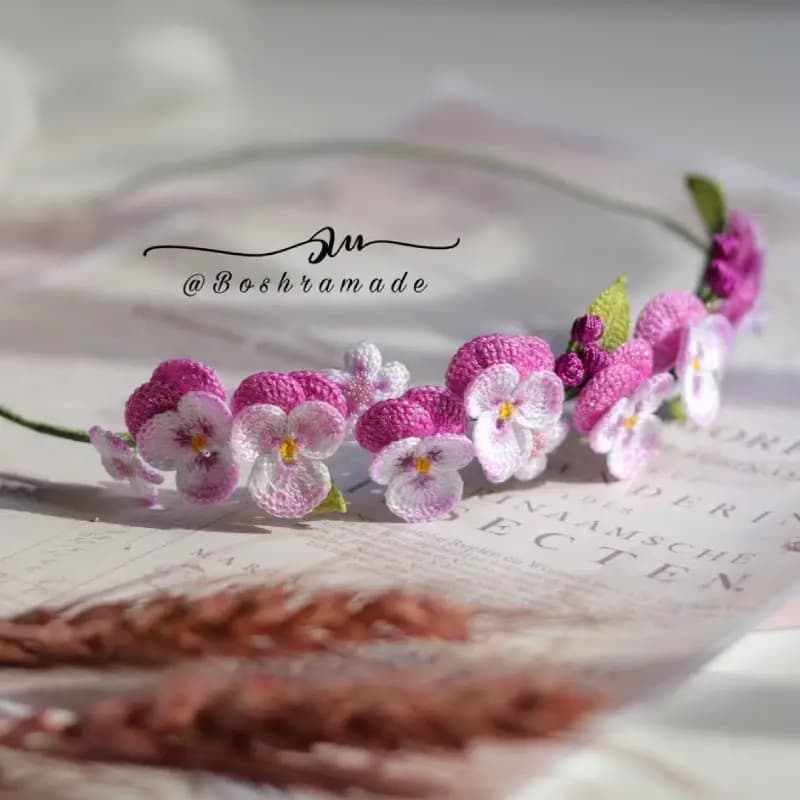 تل مو گل بنفشه کد 4152