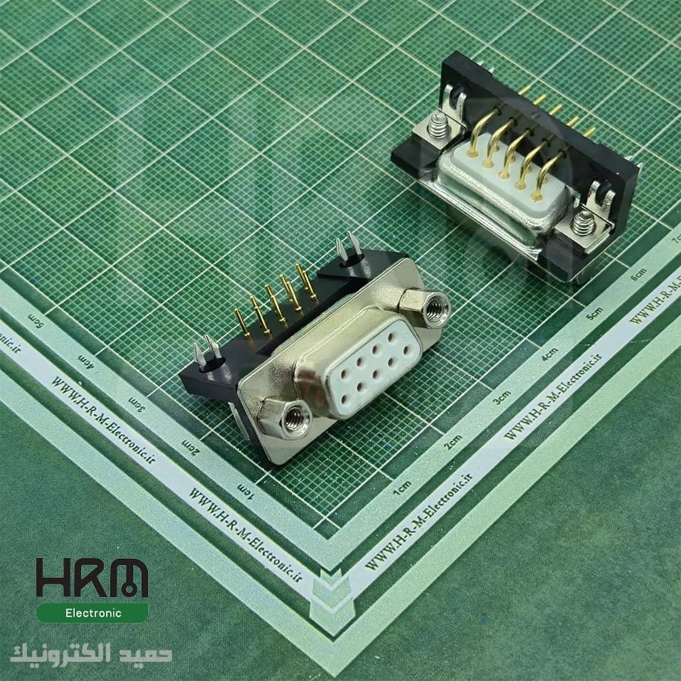 کانکتور DB9 مادگی رایت‌ روبردی صنعتی 9پین