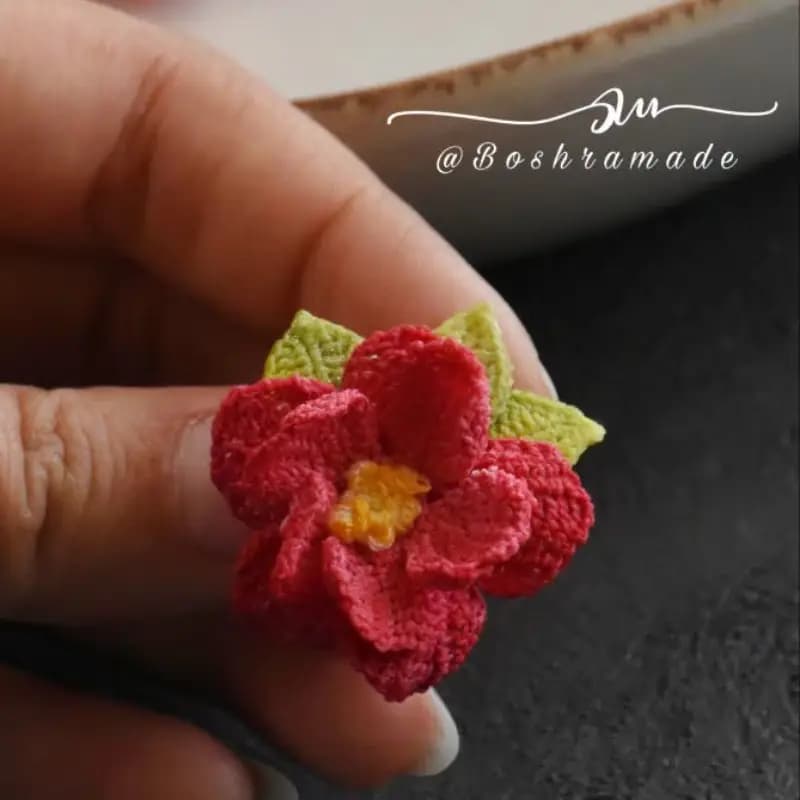 سنجاق سینه کاملیا کد 0236 — تصویر ۹