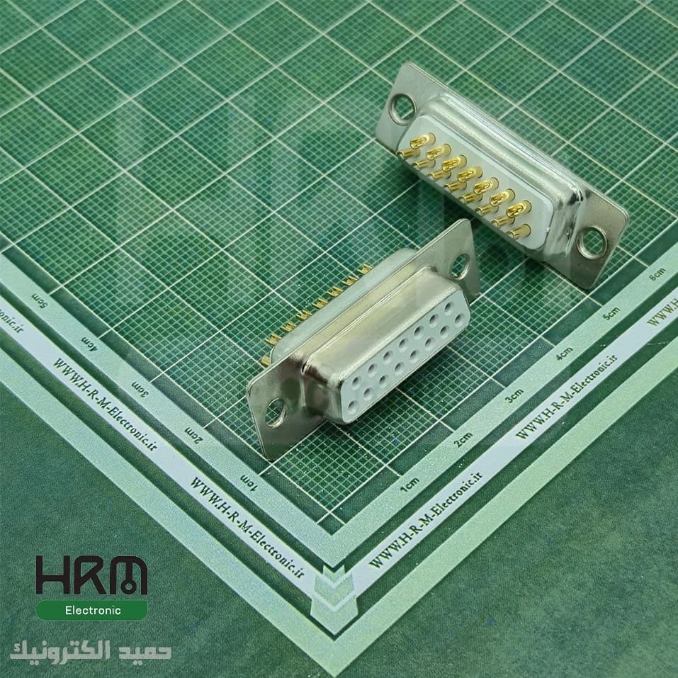 کانکتور DB15 مادگی سرکابلی صنعتی 15 پین — تصویر ۲