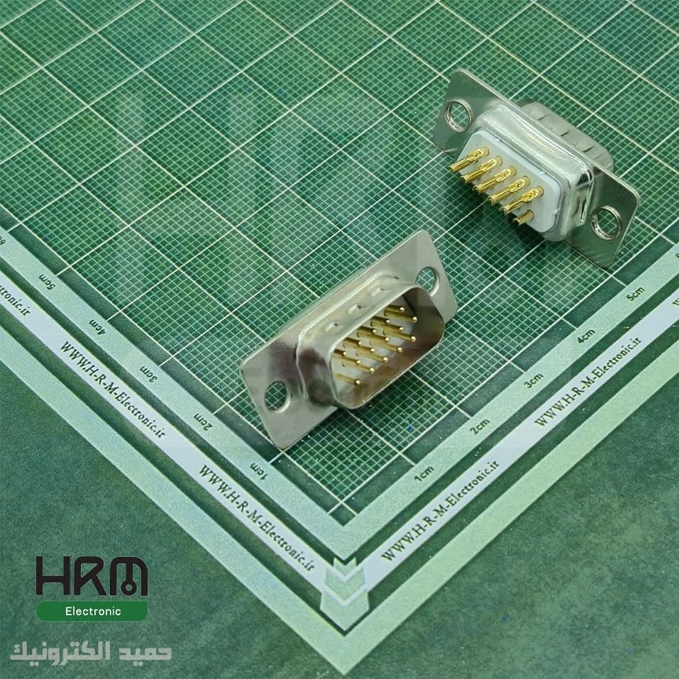کانکتور DB15 مادگی صنعتی سرکابلی 15 پین 3 ردیفه (VGA) — تصویر ۴