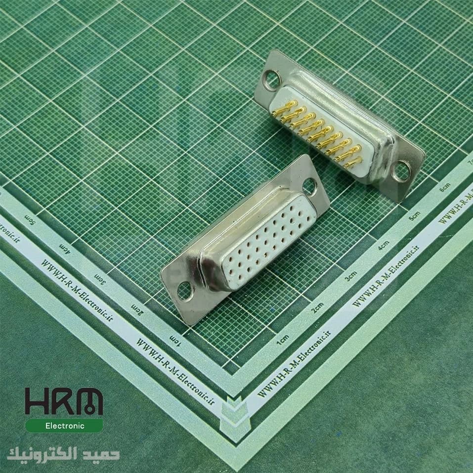 کانکتور DB26 مادگی سرکابلی صنعتی 26 پین 3 ردیفه — تصویر ۲