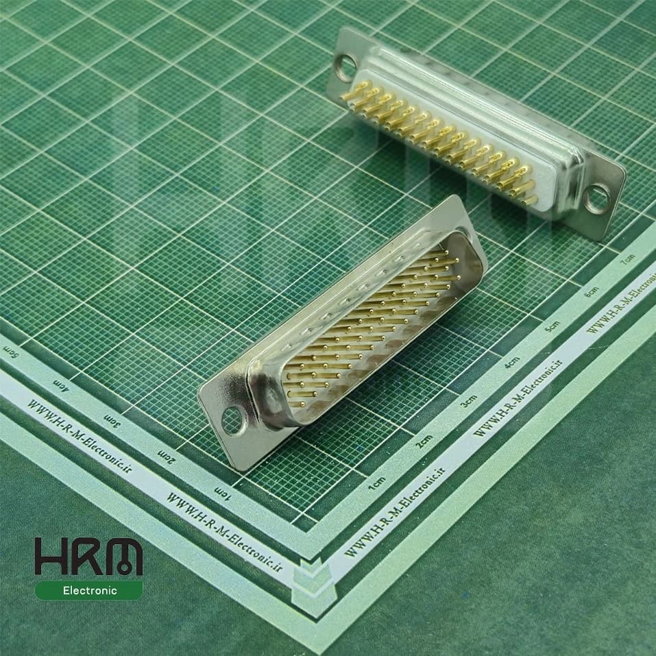 کانکتور DB44 مادگی سرکابلی صنعتی 44 پین 3 ردیفه — تصویر ۳