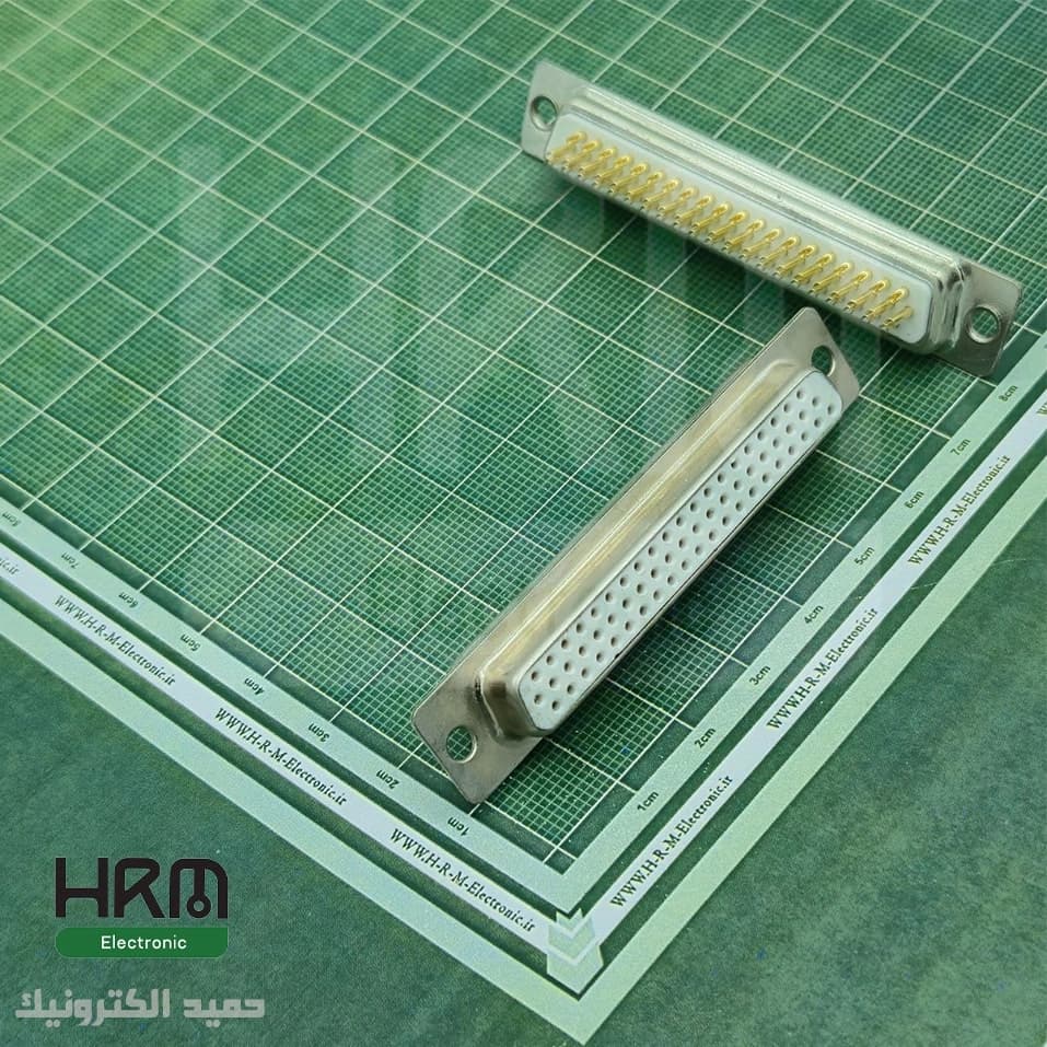 کانکتور DB62 مادگی سرکابلی صنعتی 62 پین 3 ردیفه
