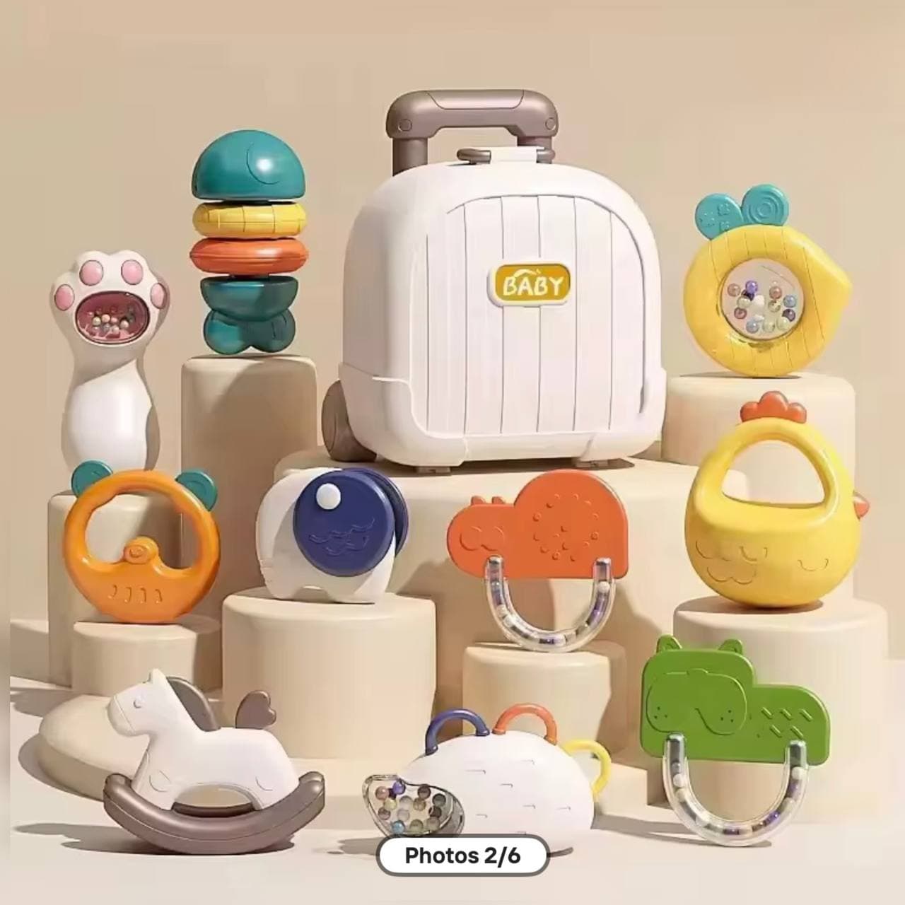 پک جغجغه چمدونی Baby Rattle