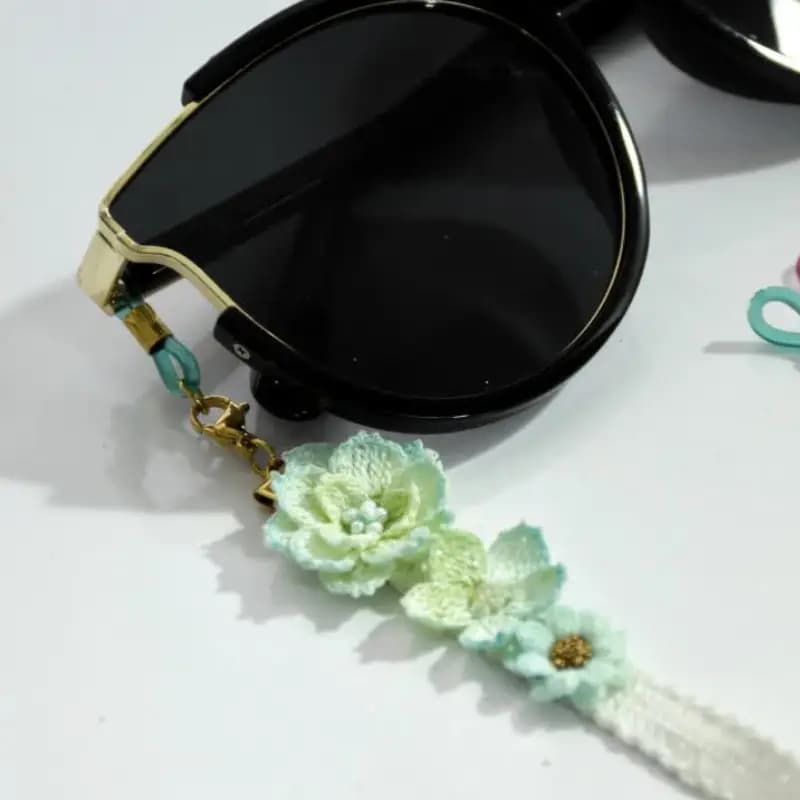بند عینک مدل گل کد 264 — تصویر ۲