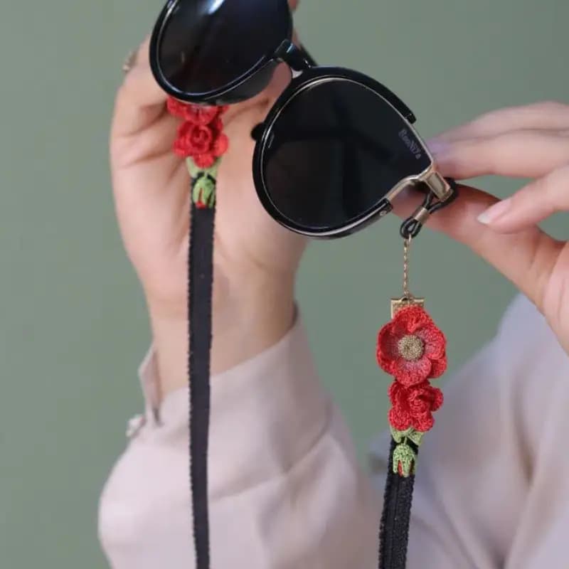 بند عینک مدل گل رز کد 258 — تصویر ۷