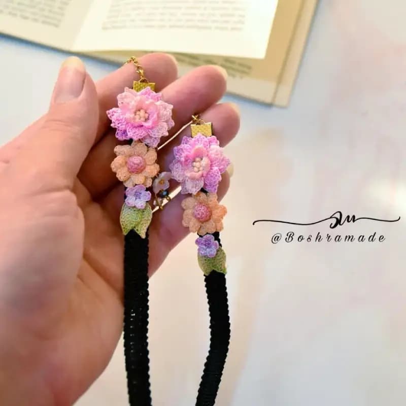 بند عینک مدل گل کد 257 — تصویر ۹