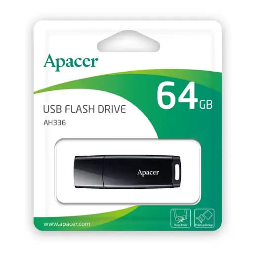فلش مموری اپیسر مدل APACER AH336 ظرفیت 64 گیگابایت گارانتی متین — تصویر ۱۱