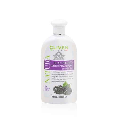 ژل اسکراب و شوینده بدن بلک بری کلیون Cliven حجم 300 میل