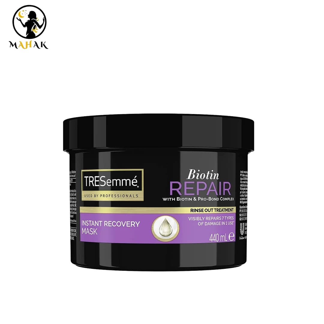 ماسک مو ترسمه Tresemme مدل بیوتین ترمیم کننده مو حجم 440 میل — تصویر ۶