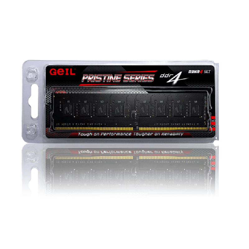 رم کامپیوتر GeIL ظرفیت 4 گیگابایت DDR4 فرکانس 2400 مگاهرتز — تصویر ۹
