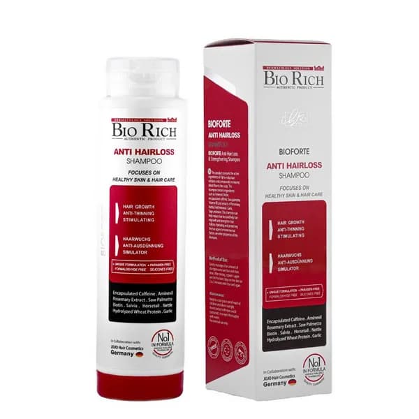 شامپو تقویت کننده و ضد ریزش Biofort بایوریچ 250 میلی لیتر Bio Rich — تصویر ۳