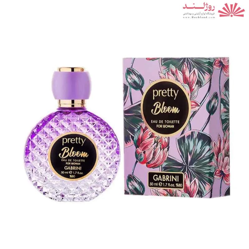 ادکلن زنانه گابرینی Gabrini مدل Pretty Bloom با رایحه ملایم و خنک حجم ۵۰ میل — تصویر ۵