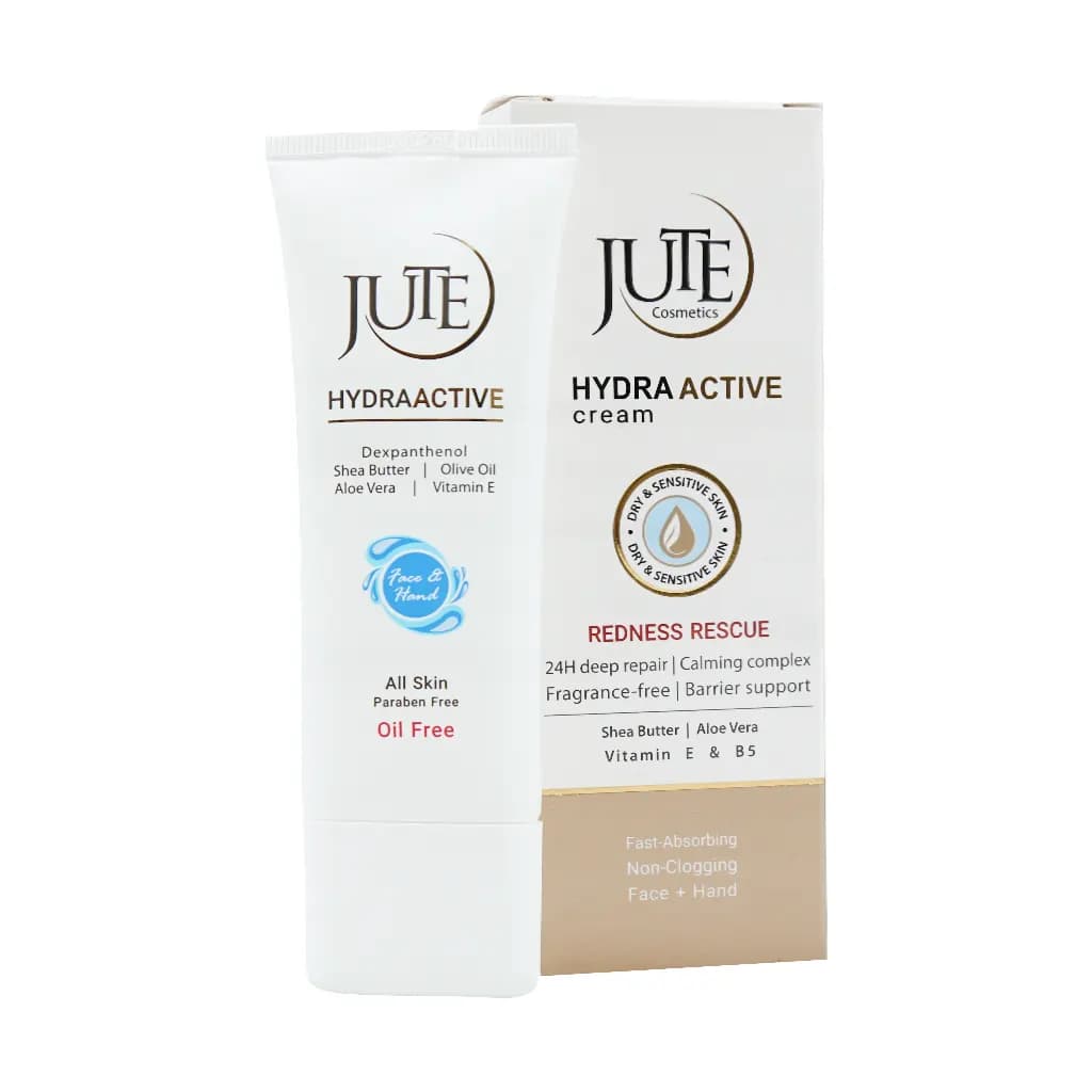 کرم مرطوب کننده و آبرسان Hydra Active مخصوص انواع پوست ژوت 70 میلیلیتر Jute
