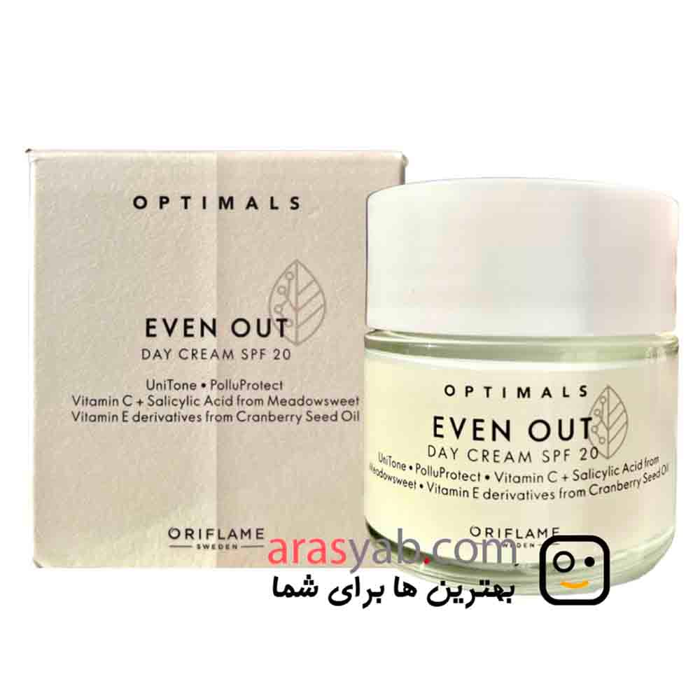 کرم روز ضد لک اوریفلیم Oriflame مدل Optimals Even حاوی SPF 20 حجم 50 میل