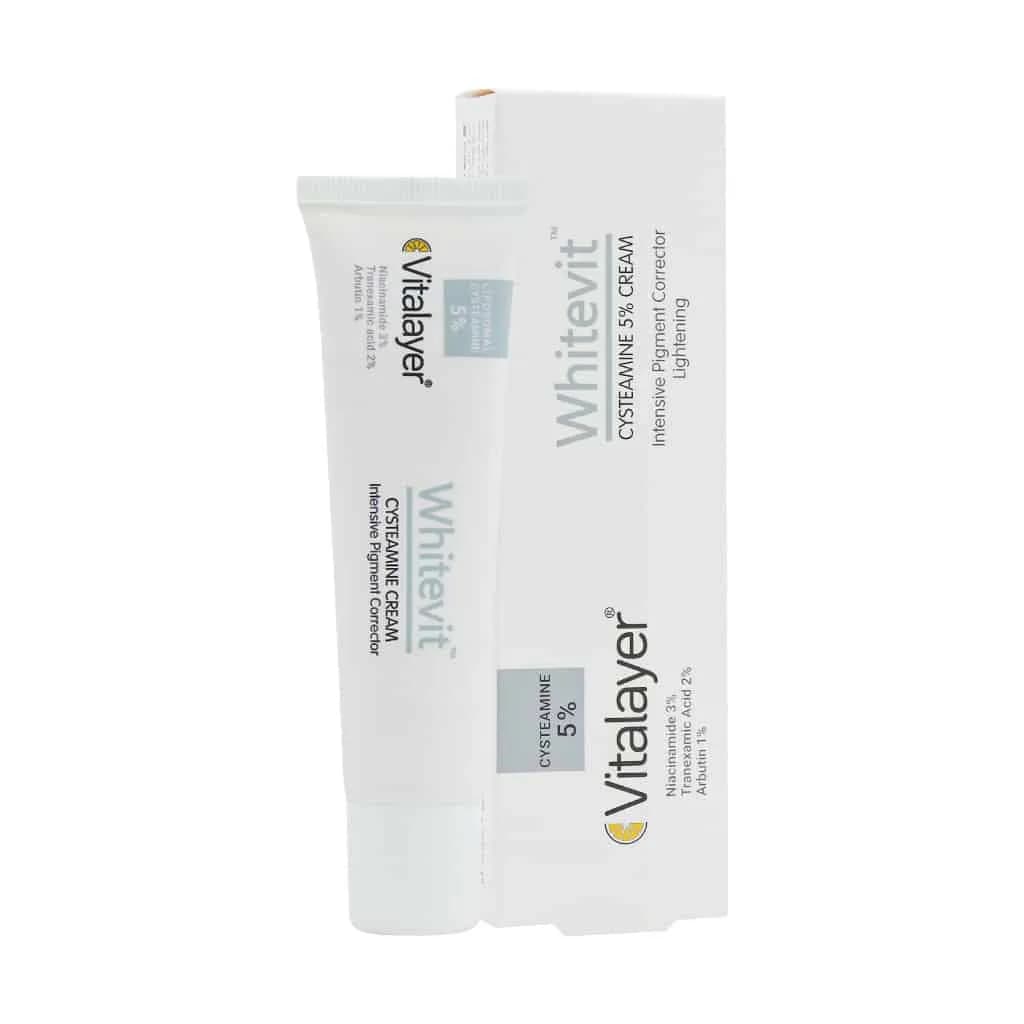 کرم ضد لک و روشن کننده قوی سیستئامین 5% ویتالیر 40 میلی‌لیتر Vitalayer — تصویر ۲