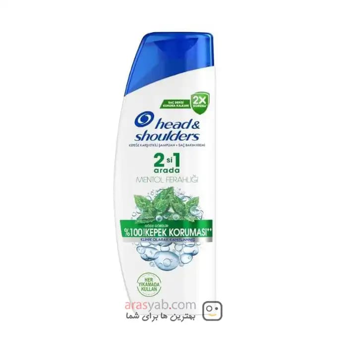 شامپو ضد شوره نعنایی 2in1 هد اند شولدرز اصل حجم 330 میل