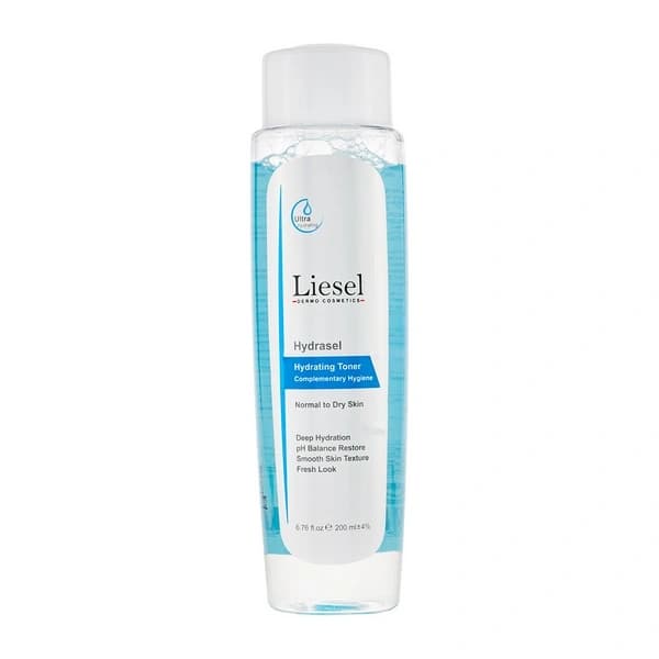 تونر هیدراسل پوست خشک لایسل 200 میلی‌لیتر Liesel