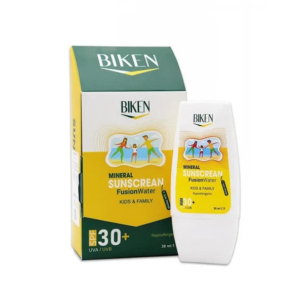 ضدآفتاب کودک فیوژن واتر +SPF30 بیکن 30 میلی‌لیتر Biken
