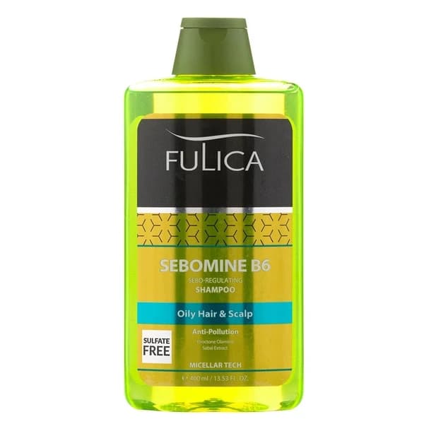 شامپو فاقد سولفات موهای چرب Sebomine B6 فولیکا 400 میلی‌لیتر Fulica