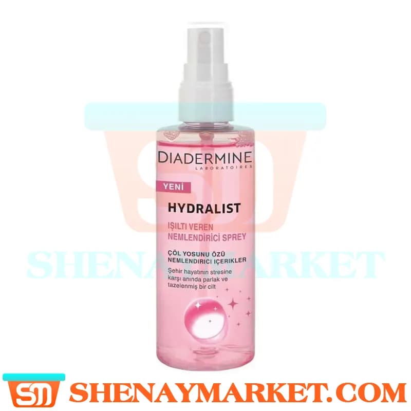 اسپری آبرسان صورت دیادرمین مدل hydralist درخشان کننده پوست حجم ۱۰۰ میل — تصویر ۳