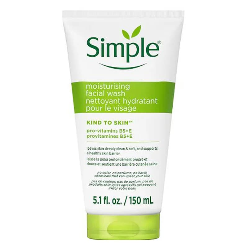 ژل شستشو صورت سیمپل پوست خشک مدل Moisturizing