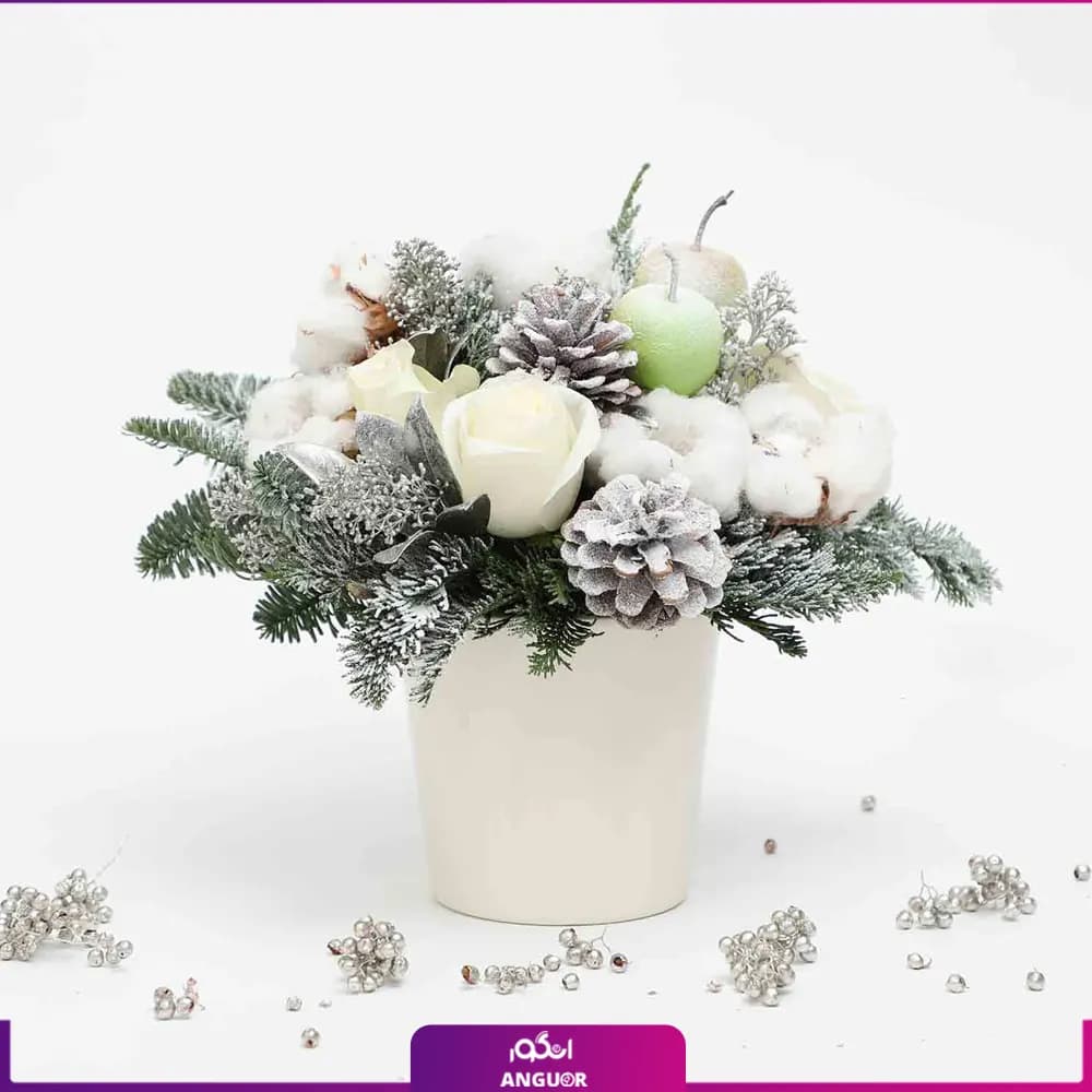 باکس کریسمس با تم برفی (سفید)