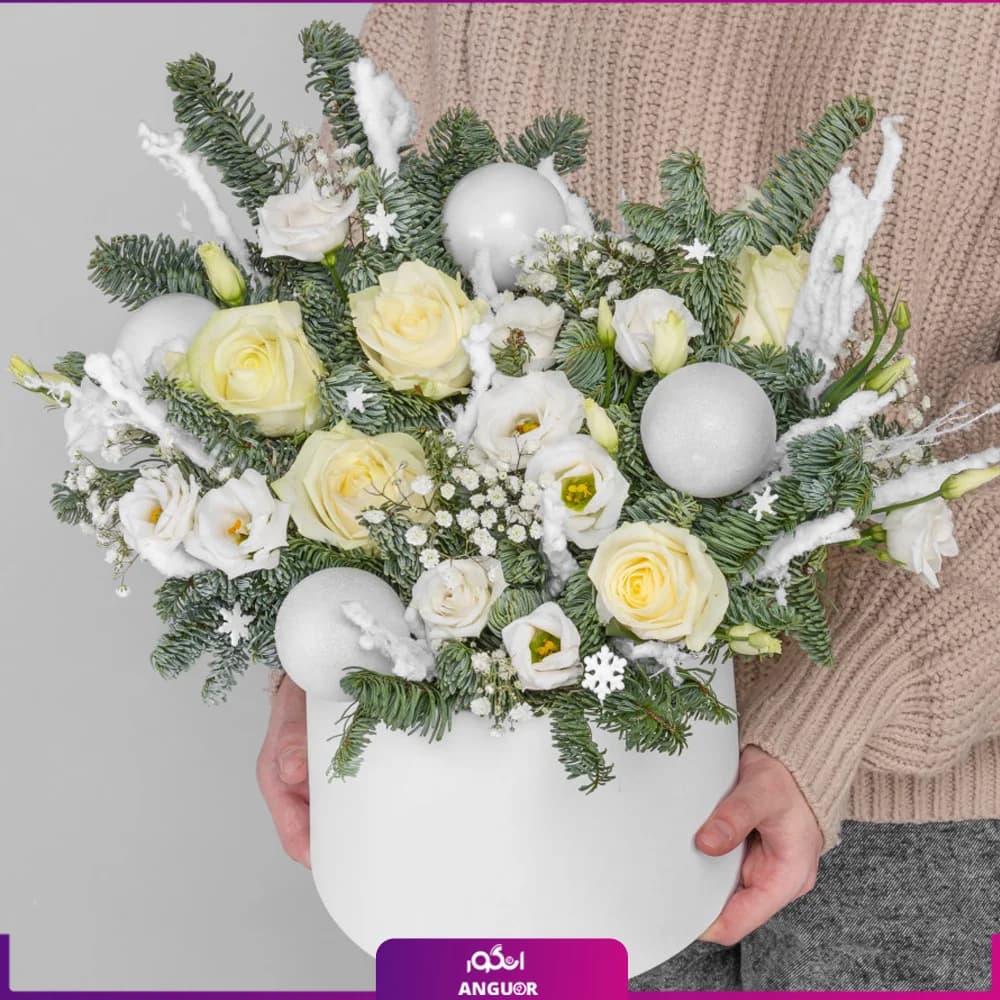 باکس گل کریسمس روزهای برفی (سال نو میلادی)