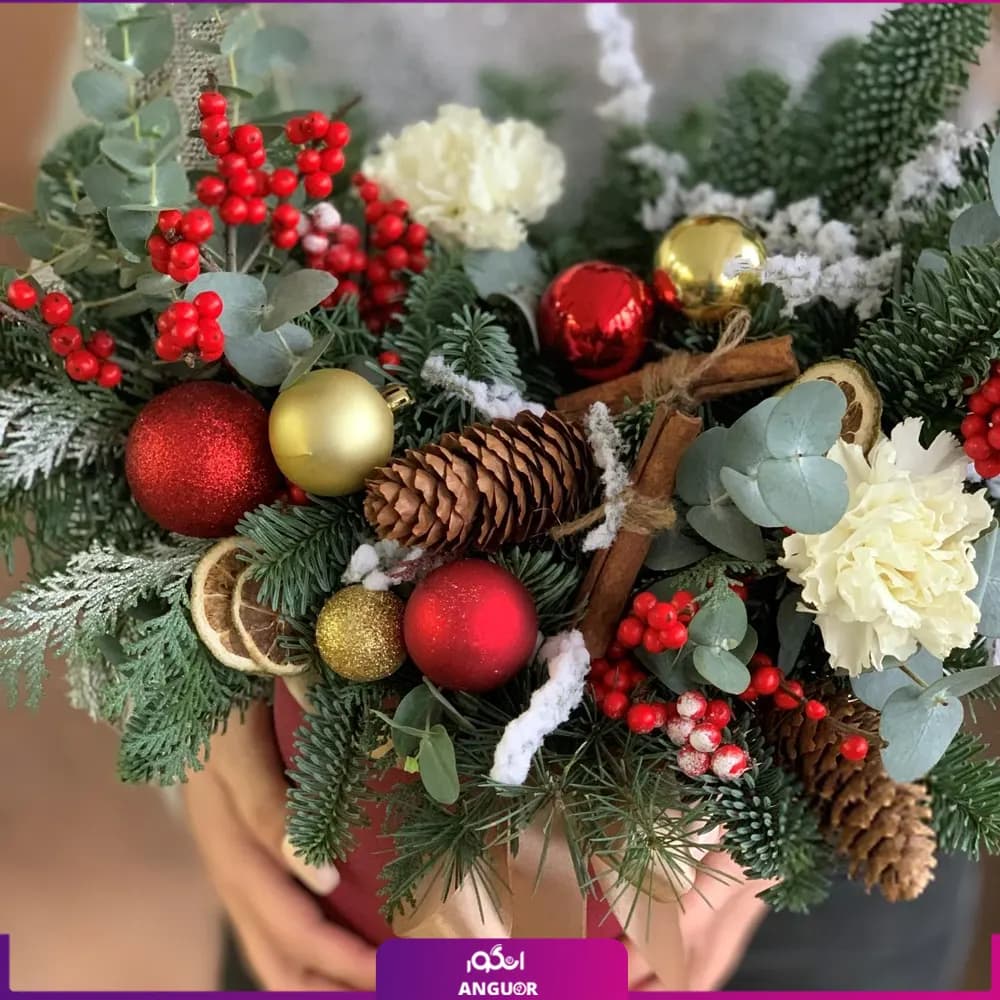 باکس گل کریسمس زیبا (سال نو میلادی) — تصویر ۴