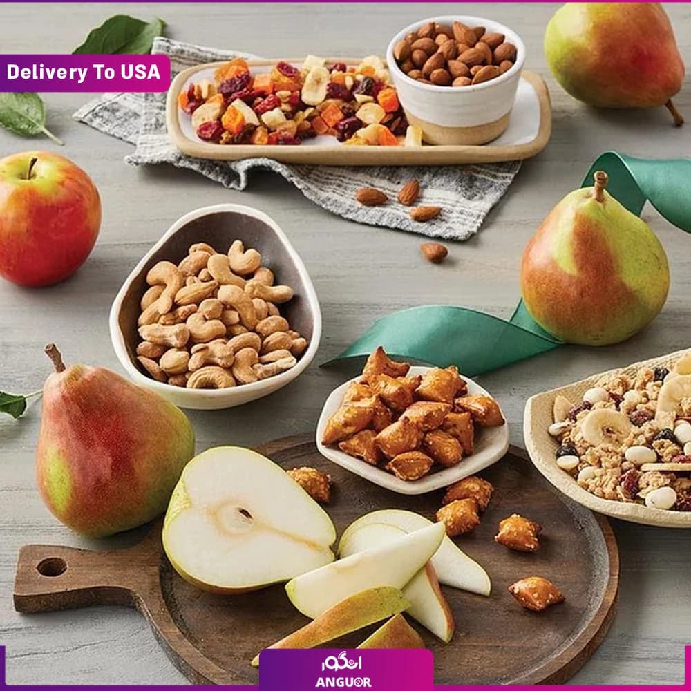 سبد هدیه خوراکی لوکس (تحویل در امریکا) — تصویر ۴