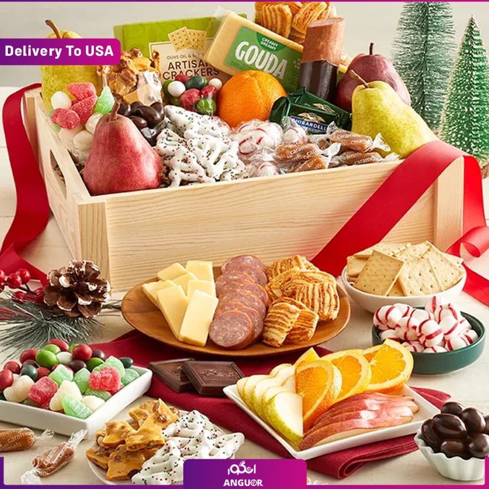 سبد هدیه کریسمس شیرین (تحویل در امریکا) — تصویر ۵
