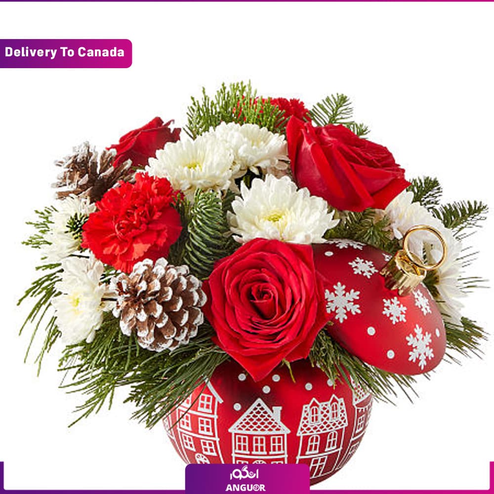 Christmas Village Bouquet (ارسال گل به کانادا )