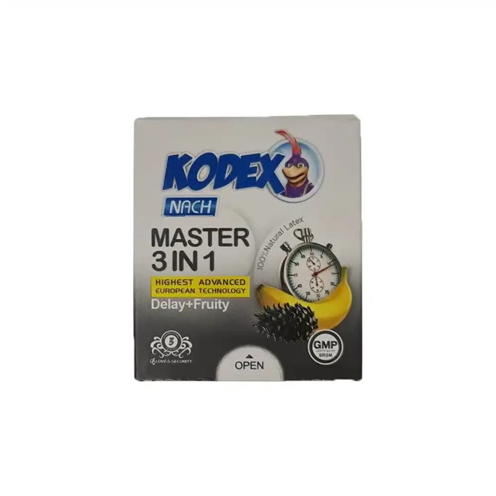 کاندوم تاخیری کدکس مدل Master 3 In 1 بسته 3 عددی — تصویر ۶