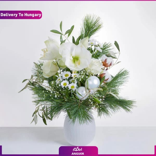 دسته گل ملکه برفی کریسمس (تحویل در مجارستان)