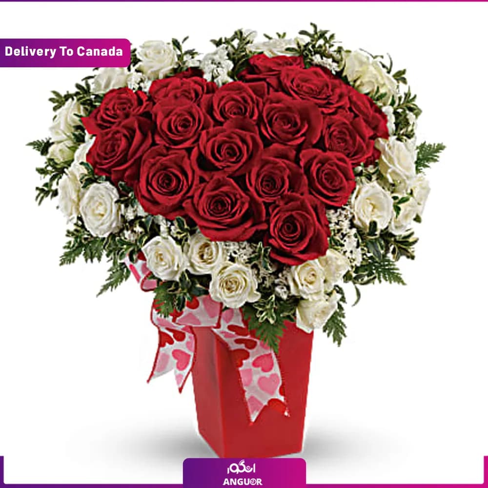 باکس گل کلاسیک ولنتاین (تحویل در کانادا)