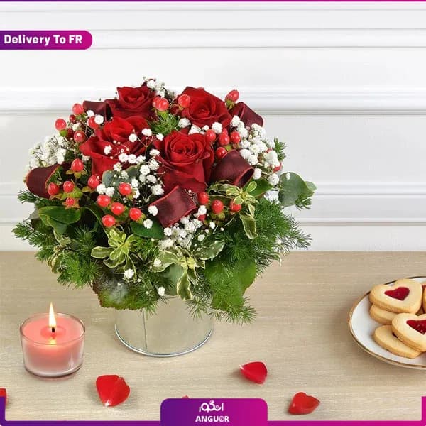 دسته گل لحظه عاشقانه (تحویل در فرانسه) — تصویر ۶