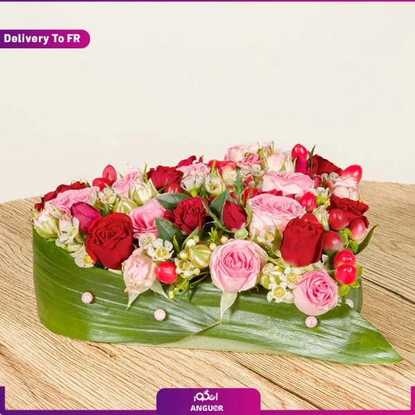 باکس گل قلب ولنتاین (تحویل در فرانسه) — تصویر ۳