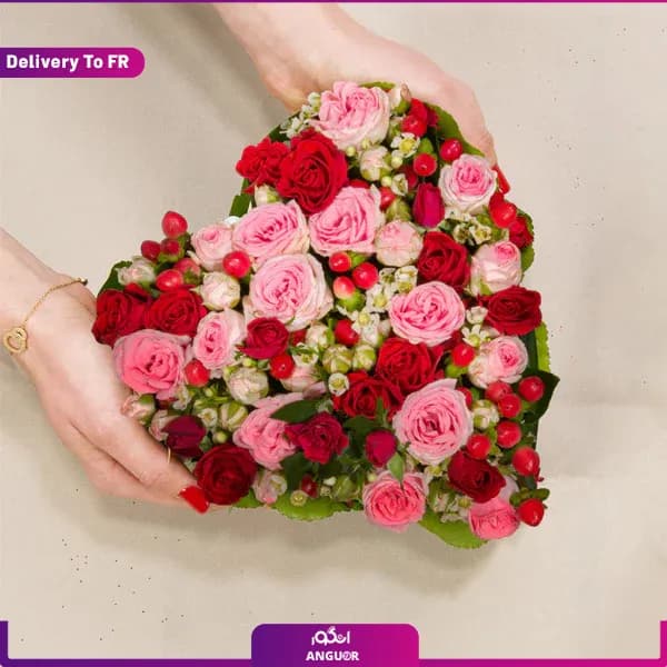 باکس گل قلب ولنتاین (تحویل در فرانسه) — تصویر ۴