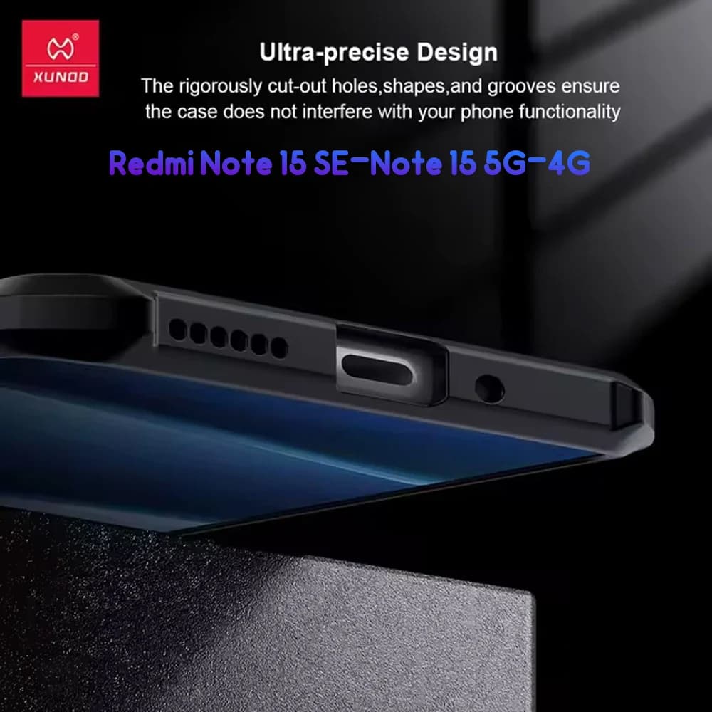 کریستال شیلد شفاف Redmi Note 15 SE مارک XUNDD سری Beatle — تصویر ۴