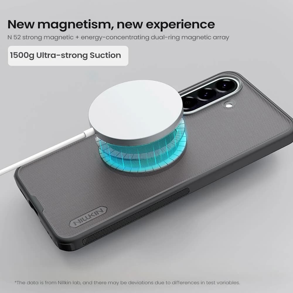 قاب ضدضربه دودی مگنتی Galaxy A57 مارک نیلکین مدل Super Frosted Shield Pro Clear Magnetic — تصویر ۷