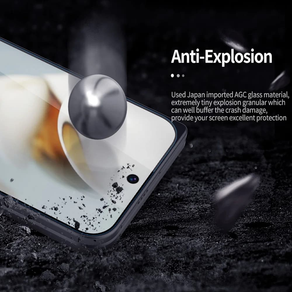 گلس شیشه‌ای Pixel 10 Pro Fold مارک نیلکین مدل H+Pro برای صفحه نمایش بیرونی — تصویر ۴
