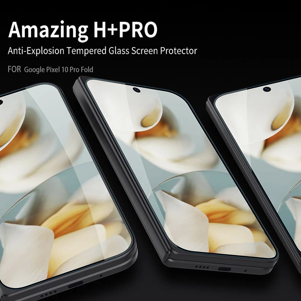 گلس شیشه‌ای Pixel 10 Pro Fold مارک نیلکین مدل H+Pro برای صفحه نمایش بیرونی — تصویر ۹