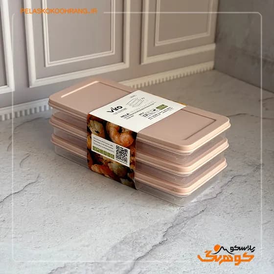 ظرف فریزری نیلا پک 3 عددی ویرو — تصویر ۶