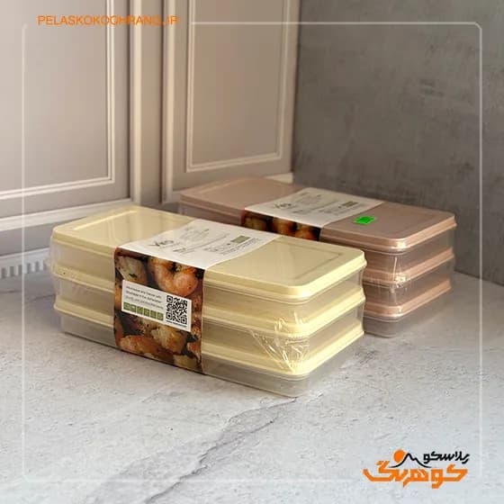 ظرف فریزری نیلا پک 3 عددی ویرو